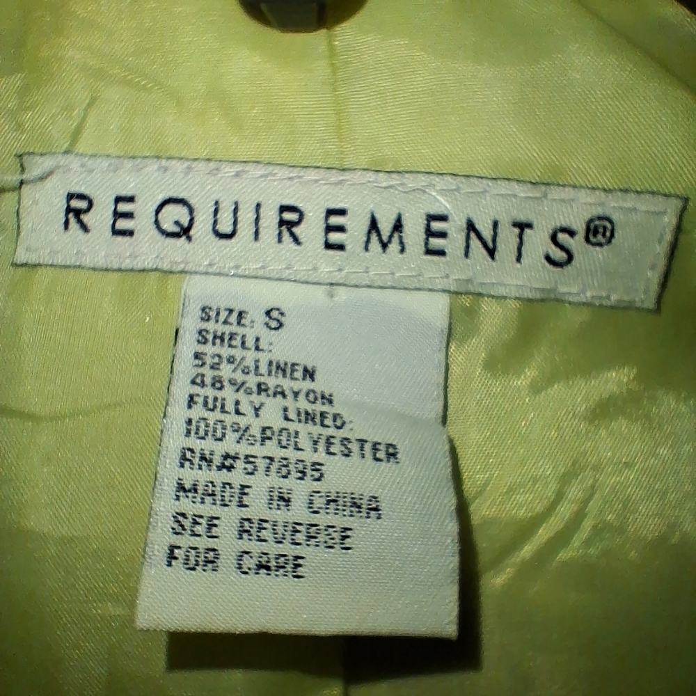 Requirements Linen Blend Multicolor Floral Blazer In A Ladies Size Small. EUC - Picture 2 of 7